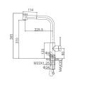 Modernes Design Pull -Küchenmixer aus