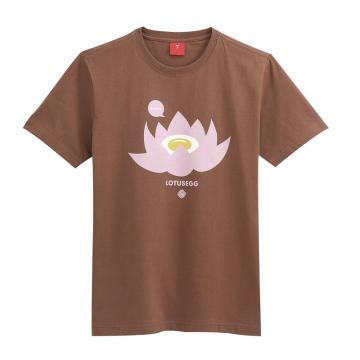 Men\'s Round-neck Short Sleeve T-shirt with Print