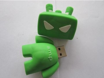Animal Cartoon PVC Robot USB Flash Drive with High Quality