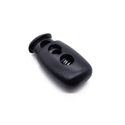 Custom Backpack Clothing Bag Shoes 5mm Plastic Double Hole Cord Lock
