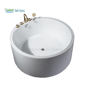 Custom Round Soaking Acrylic Freestanding Bath Tub for Adults