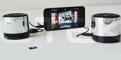 Magnetic Home Radio Bluetooth Speaker For Cell Phone Nokia / Sony / Huawei