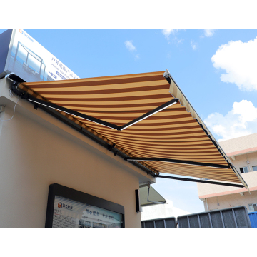 Motorized LED Awning for Coffee Shops and Hotels