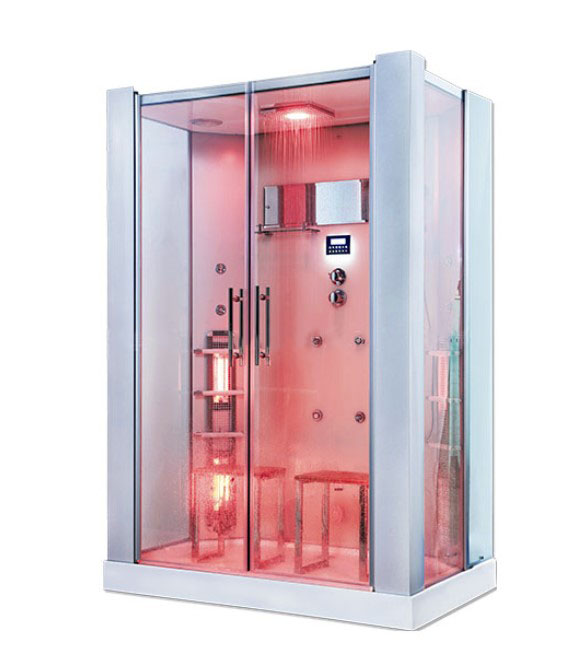 3 personnes Sauna Dimensions Vente chaude Sauna infergé Baignier de bain trempé en verre