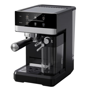 Çift 2 Bardak Dokunmatik Menüs Buharlı Çeyrek Dijital Latte Kahve Makinesi Espresso Cappuccino Makinesi (2024)