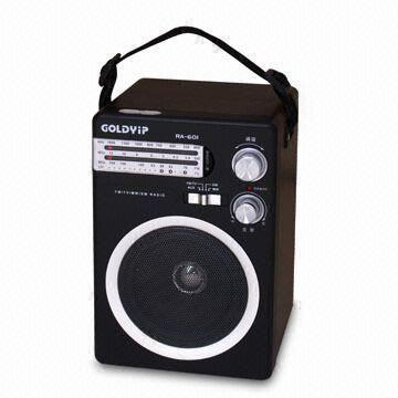 Wooden Radio with Built-in Speaker