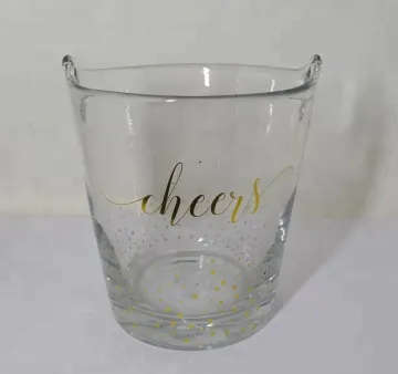 wine champagne glass ice bucket with handle