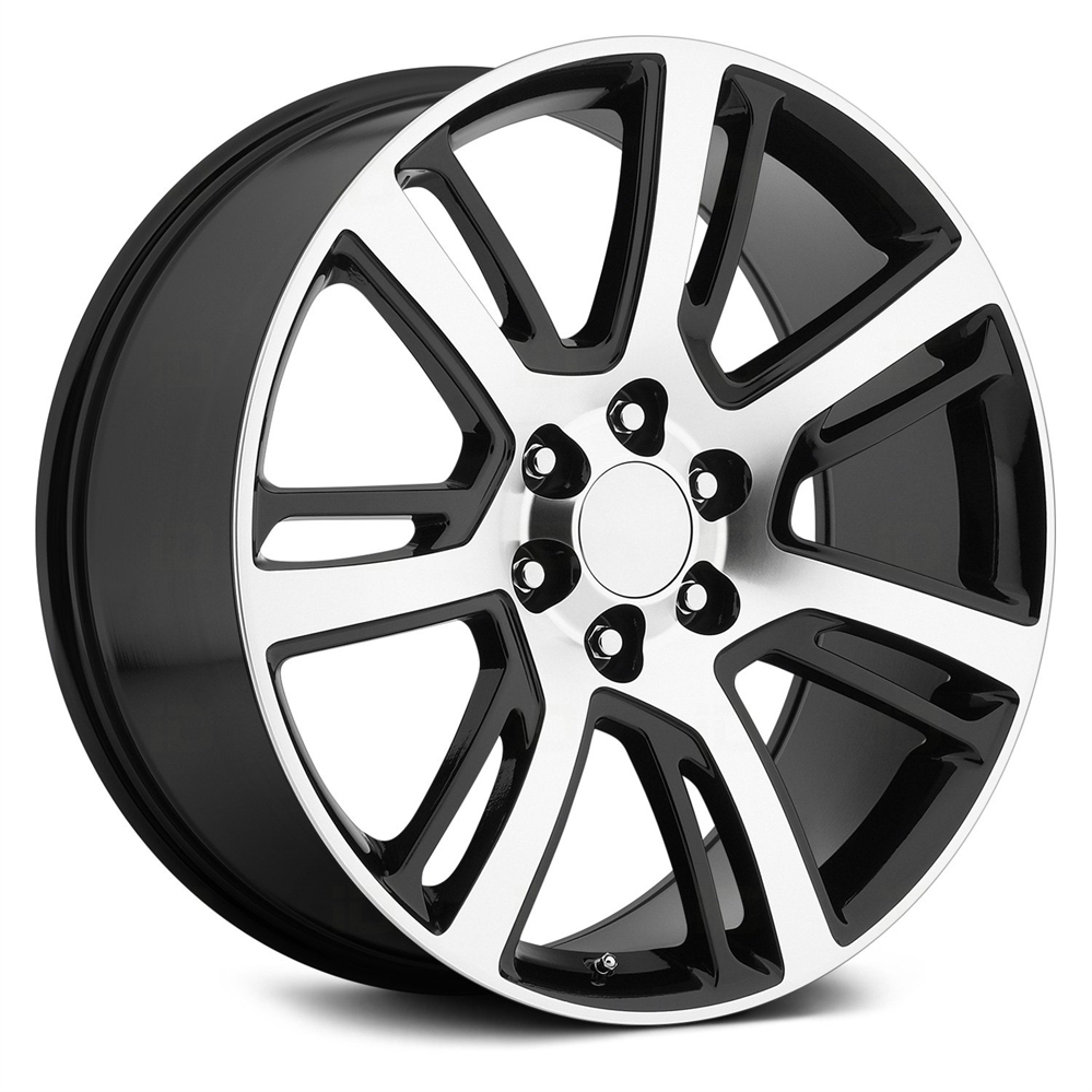 Cadillac Escalade Replica Wheels Black Machined