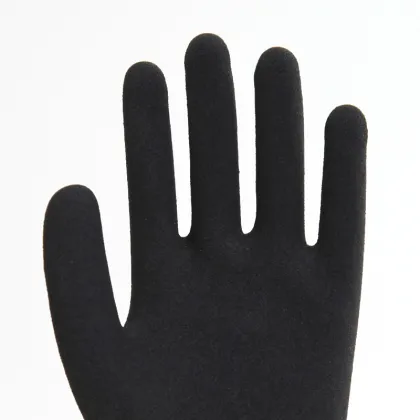Polyester Black Gloves Garden Gloves