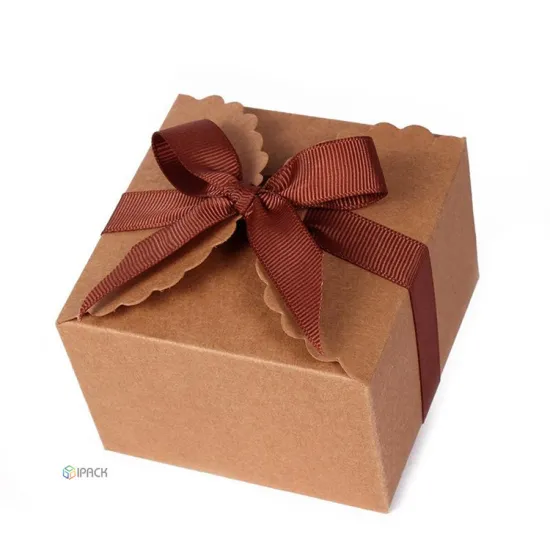 Cookies Kraft Paper Folding Gift Food Box