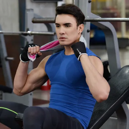 Men's High Strength Sleeveless Tights Quick Dry Comfort Casual Sports Vest Clothing