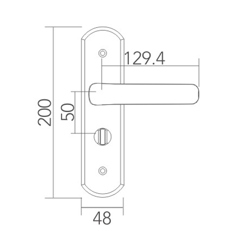 Stainless steel door lock 