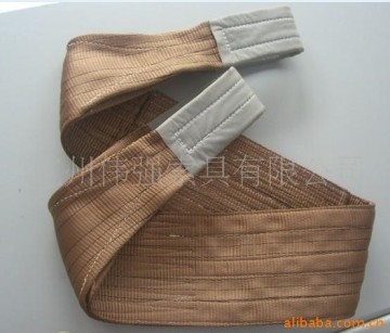 Soft lifting sling pipe polyester double ply webbing strap