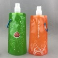 BPA-free reusable outdoor 470ml collapsible bottle bag