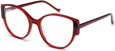 C2 Acetate Sunglasses Transparent Red_Black