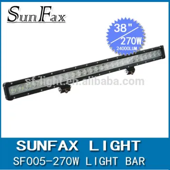 Wholesale Single Row srtaight 270w offroad C REE LED Light Bar 38inch 10W each LED Bar Lights for Jeep