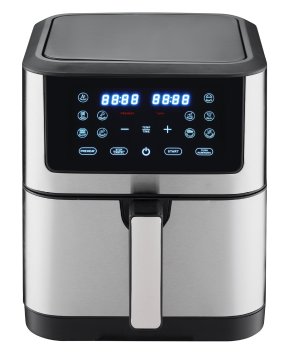 Friggere ad aria visibile digitale 6L - Friggere a microonde in acciaio inossidabile per una cottura sana senza olio