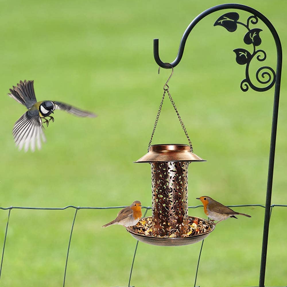 Eichhörnchen -Proof -Metallhänge wilde Vogelfeeder