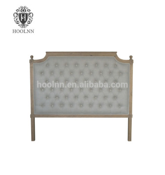 French Provincial Oak Linen Headboard