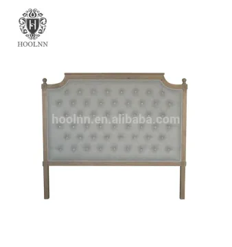 French Provincial Oak Linen Headboard