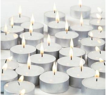 aluminium holder tealight candles