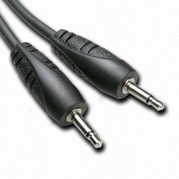 3.5mm Mono Plug to 3.5mm Mono Plug Interconnect Cable with Nickel-plated Connectors