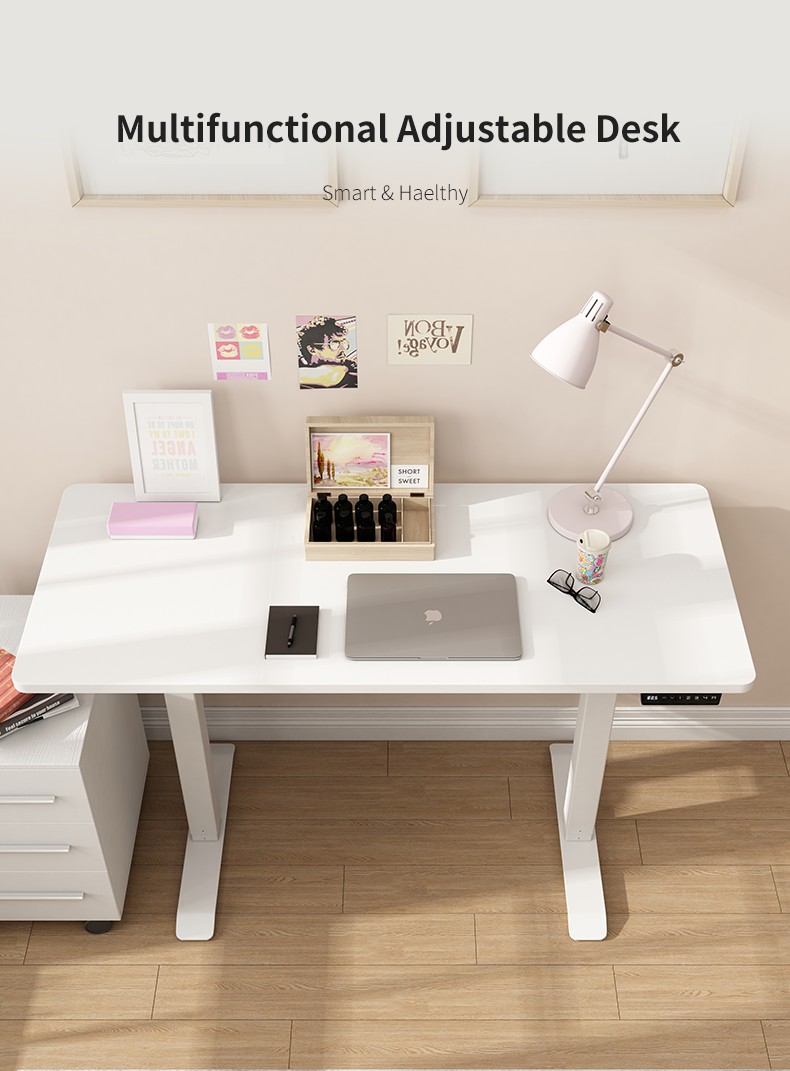 Walnuss -Holzfarbe stehender Schreibtisch