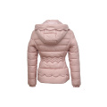 Ladies nice petal style jacket with detachable hood