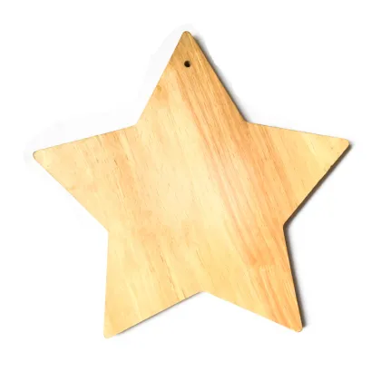 Star shape wooden chopping board