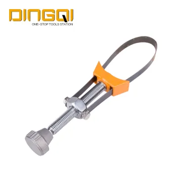 DingQi Adjustable Strap Carbon Steel Oil Wrench Filter