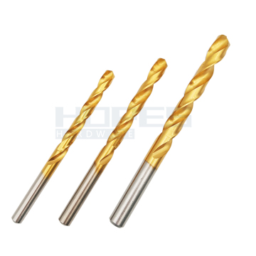 HSS6542 TiN Coated Parallel Straight Shank Twist Drill Bits - Sizes 0.5 to 20mm