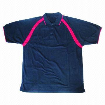 Men's Polo Shirt, Contrast Panel