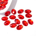 Multi size modern acrylic oval stones nails