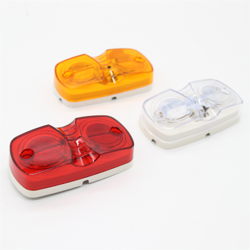 Luces de marcador LED ámbar de 12V/24 V impermeables para camiones y remolques (rojo/blanco/amarillo)
