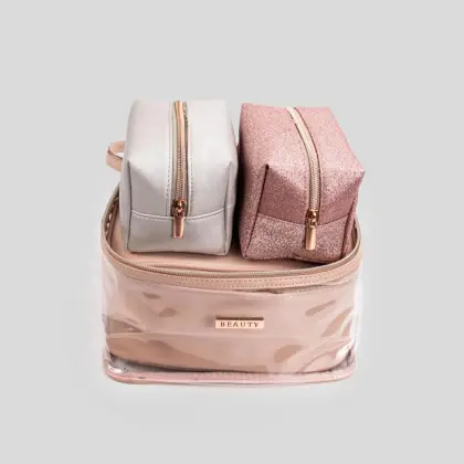 Travel accessories essential women`s toiletry bag