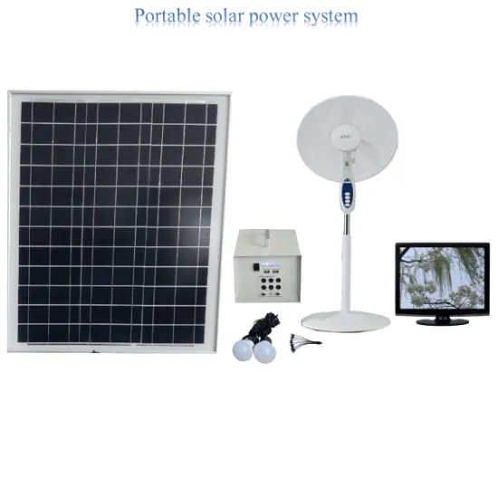 50w Portable solar fan & lighting system
