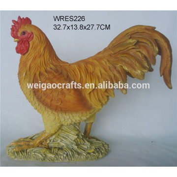 Custom creative polyresin animal resin Rooster statues