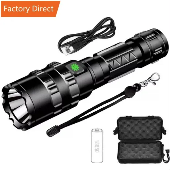 High Power Rechargeable LED Torch Flashlight