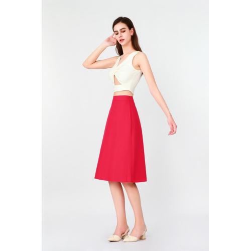 Maxi Skirt With Slit Skirt Featuring a Single-Sided Slit Manufactory