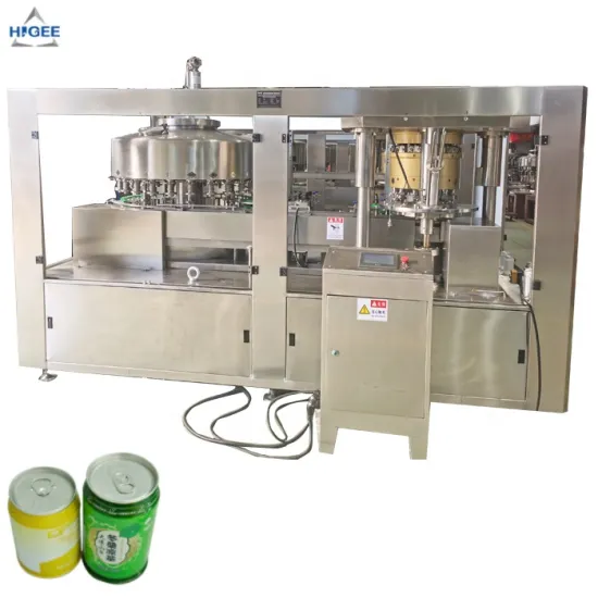 Automatic Tin Tea Cans Filling and Seaming Machine for Soft Drinks