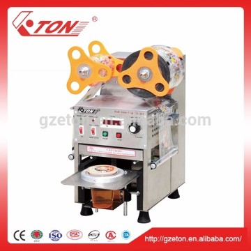 Rotary juice plastic cup sealing machine semiautomatic