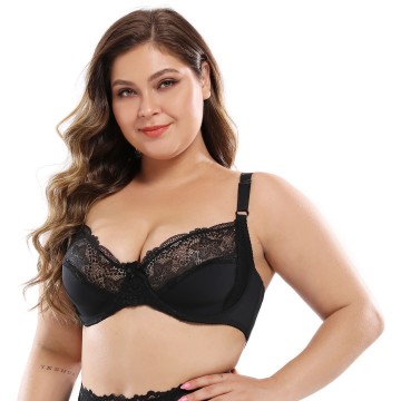 Wholesale Women's Big D Cup Lingerie: Underwire Sexy Lace Bras for Large Breasts Sizes 38-48