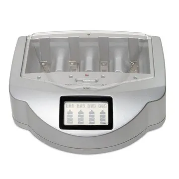Ni-mh / Ni-cd / Alkaline Battery Recharger With Five Adjustable Battery Bays