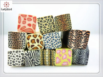 2014 hot sale ladybird fahsion leapard nail fimopromotion Polymer Clay for diy 3D nail decoration