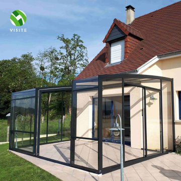 Free-Standing Insulated Sunrooms with Tempered Glass and Aluminum Roof Panels