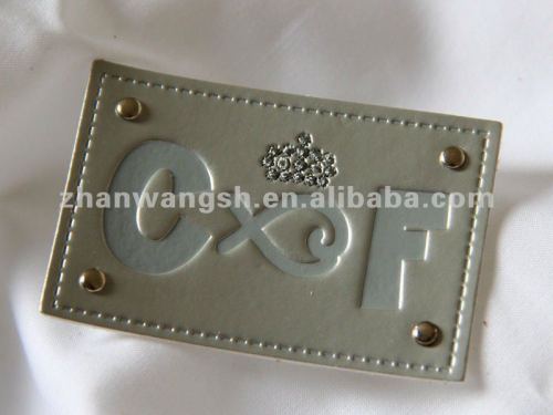 PU Leather Label with Eyelet