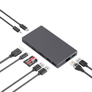 Station d&#39;accueil USB SATA avec lecteur de carte et hub