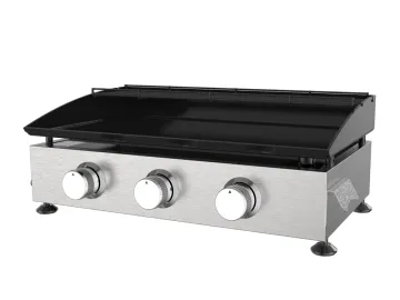 Three Burner cast iron Gas Plancha