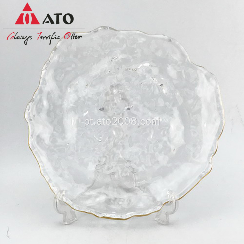 Placa de vidro ATO com placas de vidro de aro dourado