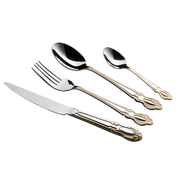 Geschenkset aus rostfreiem Stahl - Löffel, Gabel und Messer enthalten